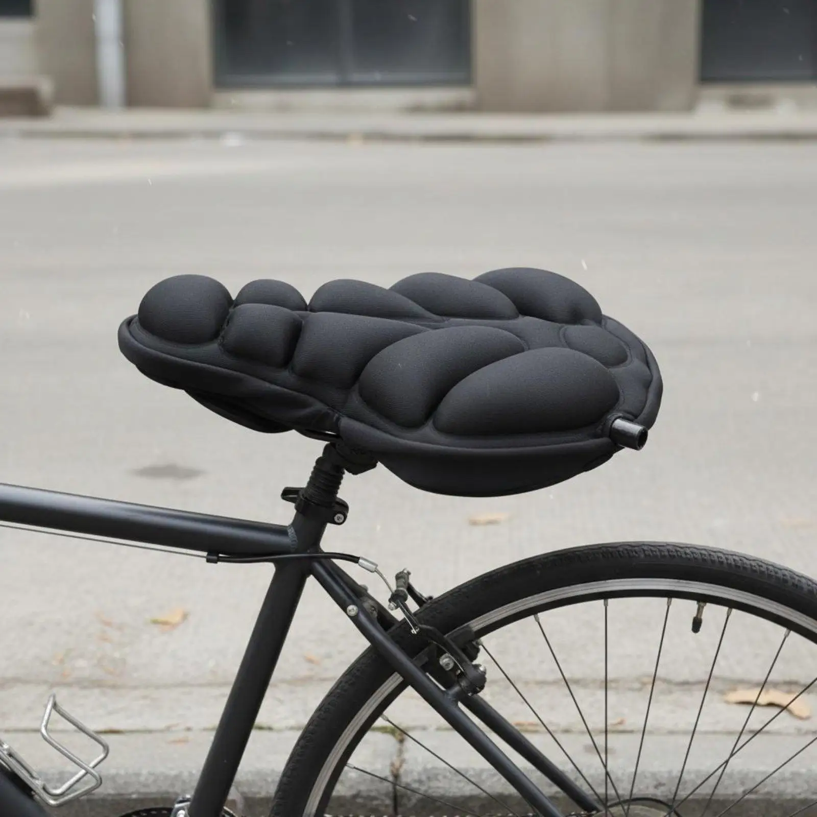 Inflatable Bike Saddle Cover with Breathable Air Pad Comfort Bicycle Seat Cushion for Outdoor Cycling - view 6