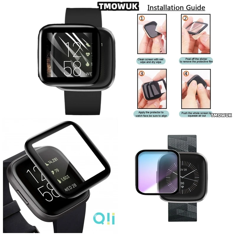 

For Fitbit Sense 2 Versa3 2 4 Inspire 3 Charge 6 5 Anti-Scratch 3D Curved Soft Flexible PMMA Screen Film