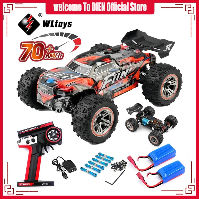 

WLtoys 184008 70KM/H 4WD RC Car Professional Monster Truck High Speed Drift Racing Remote Control Cars Children's Toys for Boys