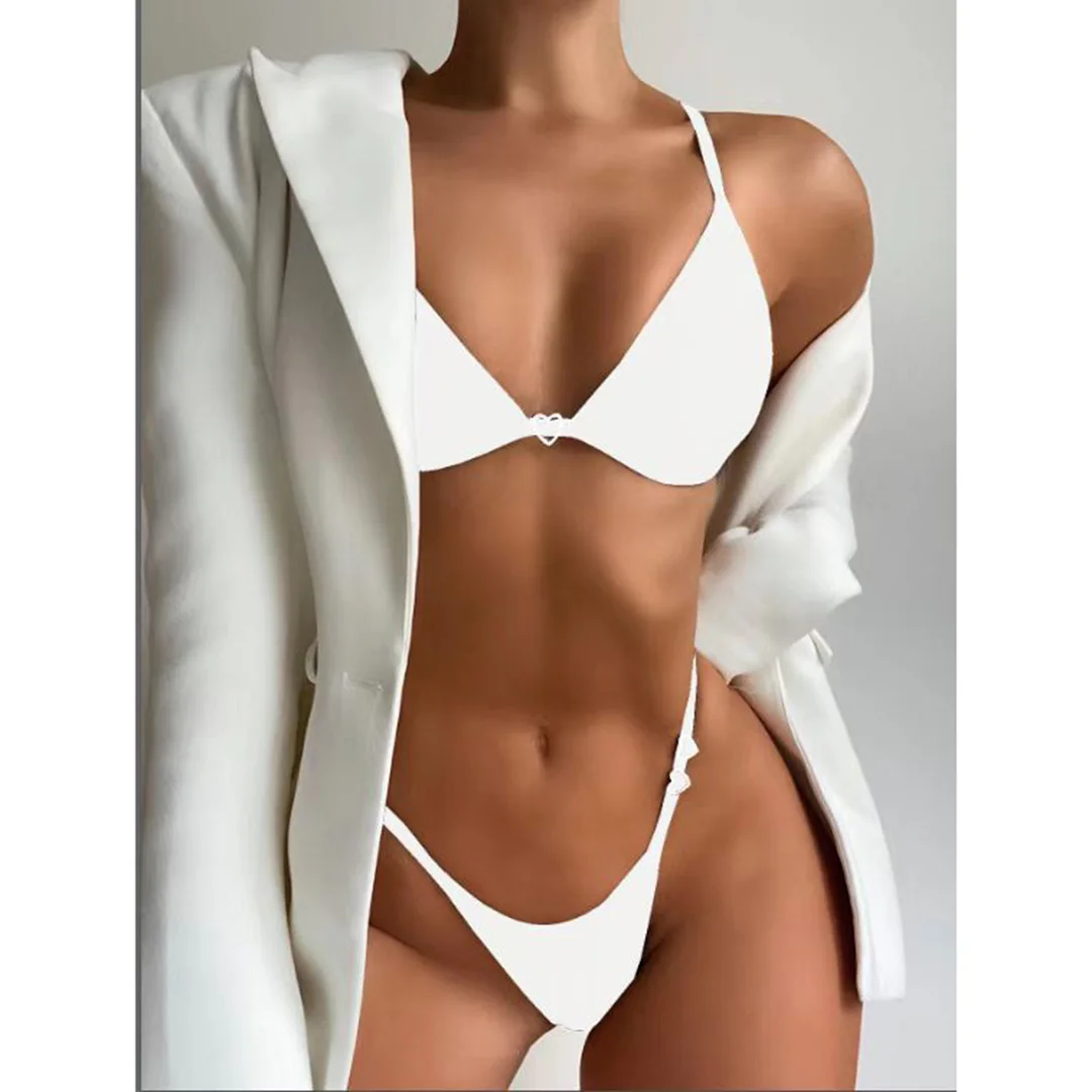 Neuer sexy Tanga-Bikini, winziger Mini-Bikini, Damen-Badeanzug, zweiteiliges Bikini-Set, gepolsterter Badeanzug, Badebekleidung für Damen, V3063 – Detail 32