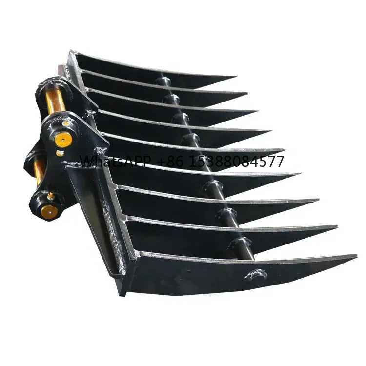 

Factory price brand new land clearing rakes excavator root rake bucket
