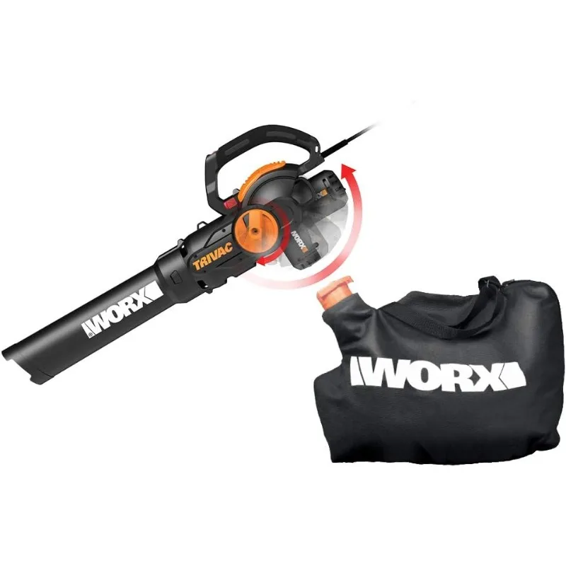 

WORX 12 Amp TRIVAC 3-in-1 Electric Leaf Blower/Mulcher/Yard Vacuum - WG512