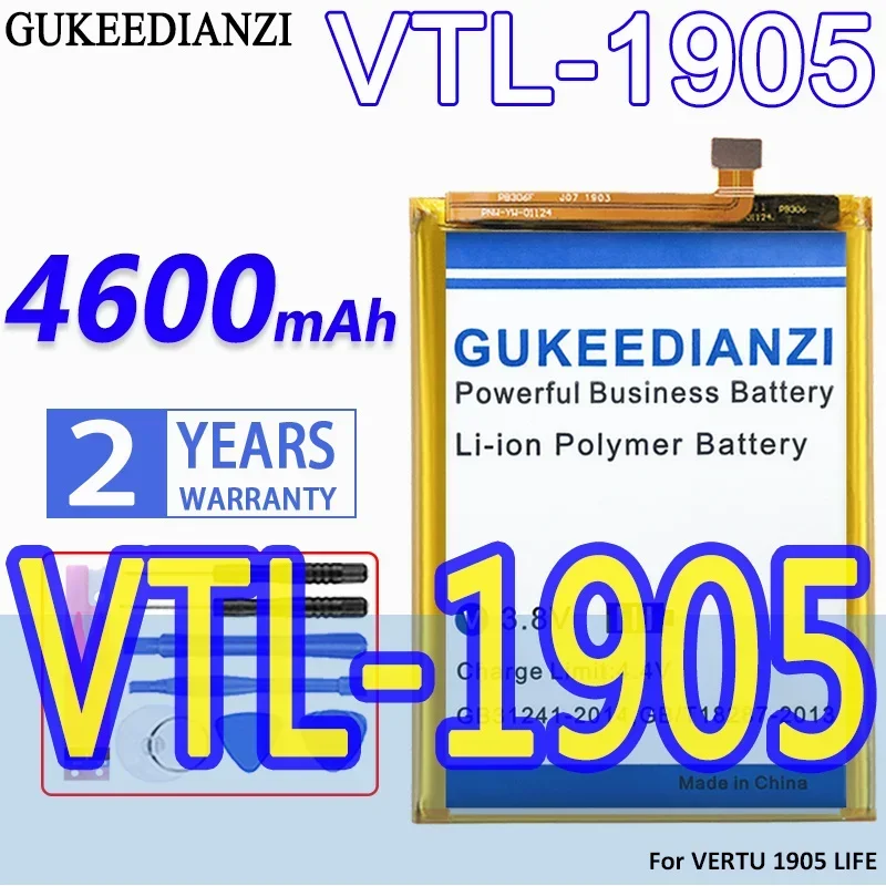 

High Capacity GUKEEDIANZI Battery VTL-1905 4600mAh for VERTU 1905 LIFE Replacement Batteries