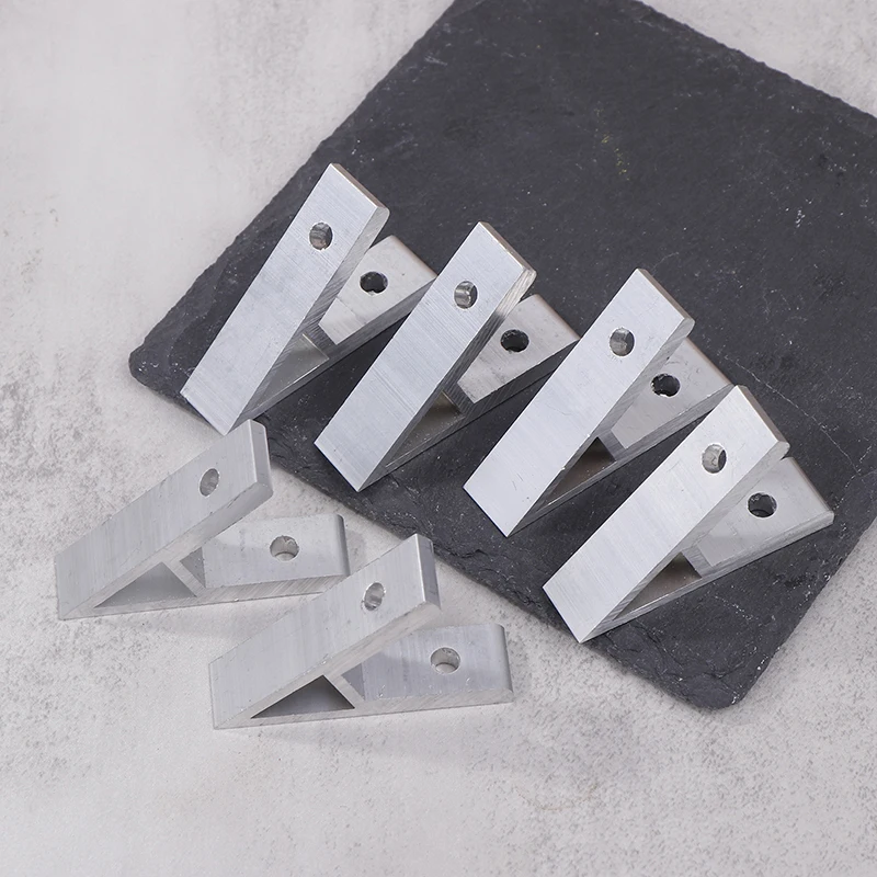1/5 Uds. Soporte de 45 grados código de ángulo aleación de aluminio extrusión soportes de esquina perfil conector de esquina sujetadores