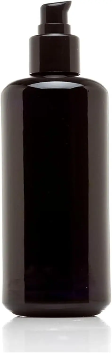 

Ультрафиолетовая стеклянная бутылка с насосом, 200 мл (6,8 жидких унций), многоразовые контейнеры для лосьона, домашней косметики, макияжа, ухода за кожей