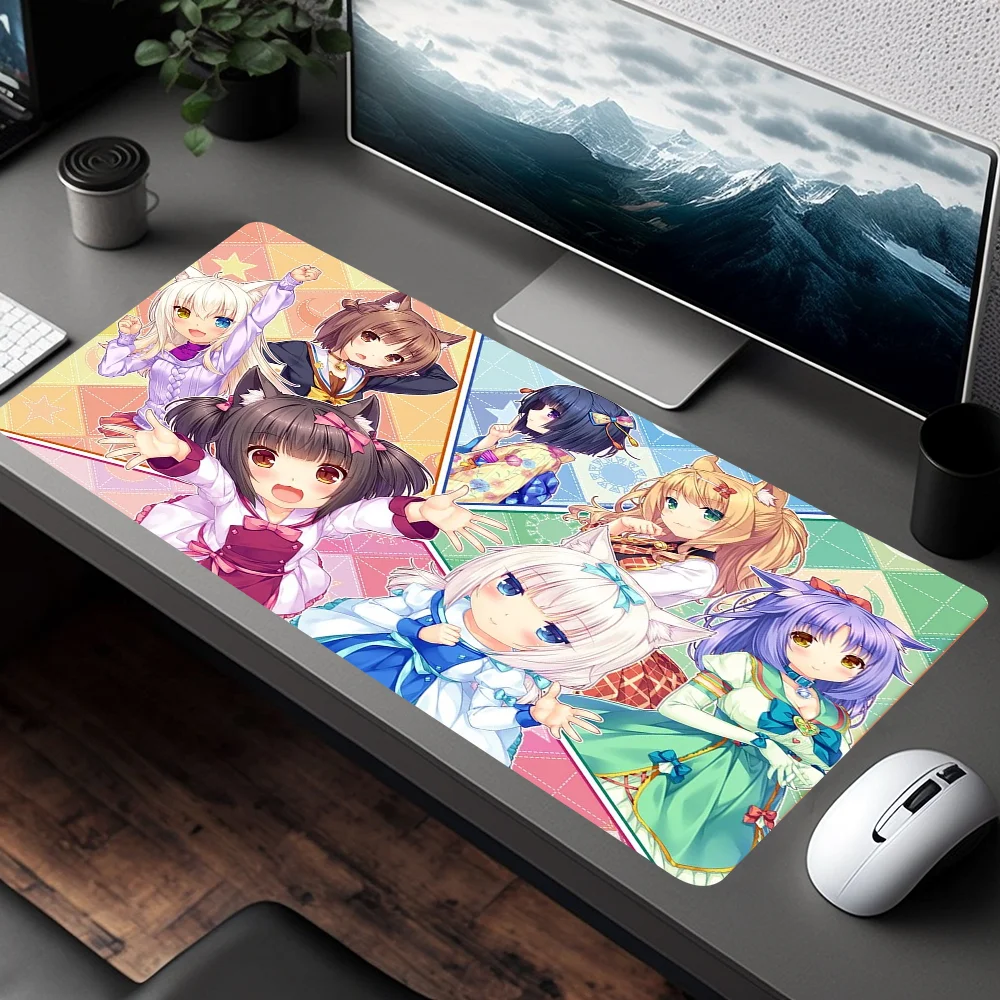 Anime Nekoparas Mousepad New Rubber Mouse Durable Desktop Mousepad Size For Game Keyboard Pad For Gamer