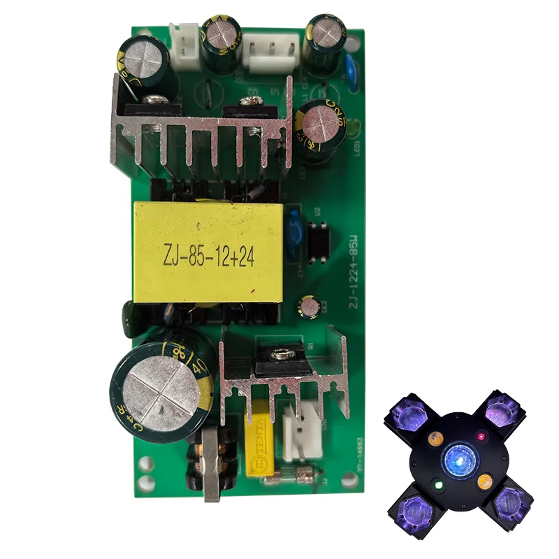 ZJ-85-12+24V Power Supply Disco Light Power Board Repair Spare Part For Mini 4 Arms Beam Ball Disco Light