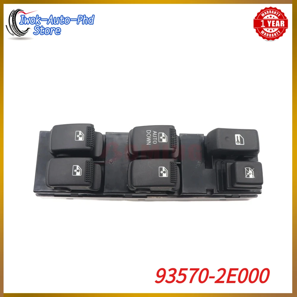 

New 93570-2E000 Car Front Left Driver Side Power Window Master Control Switch Button For Hyundai Tucson 2.0L 2.4L 2.7L 2005-2010