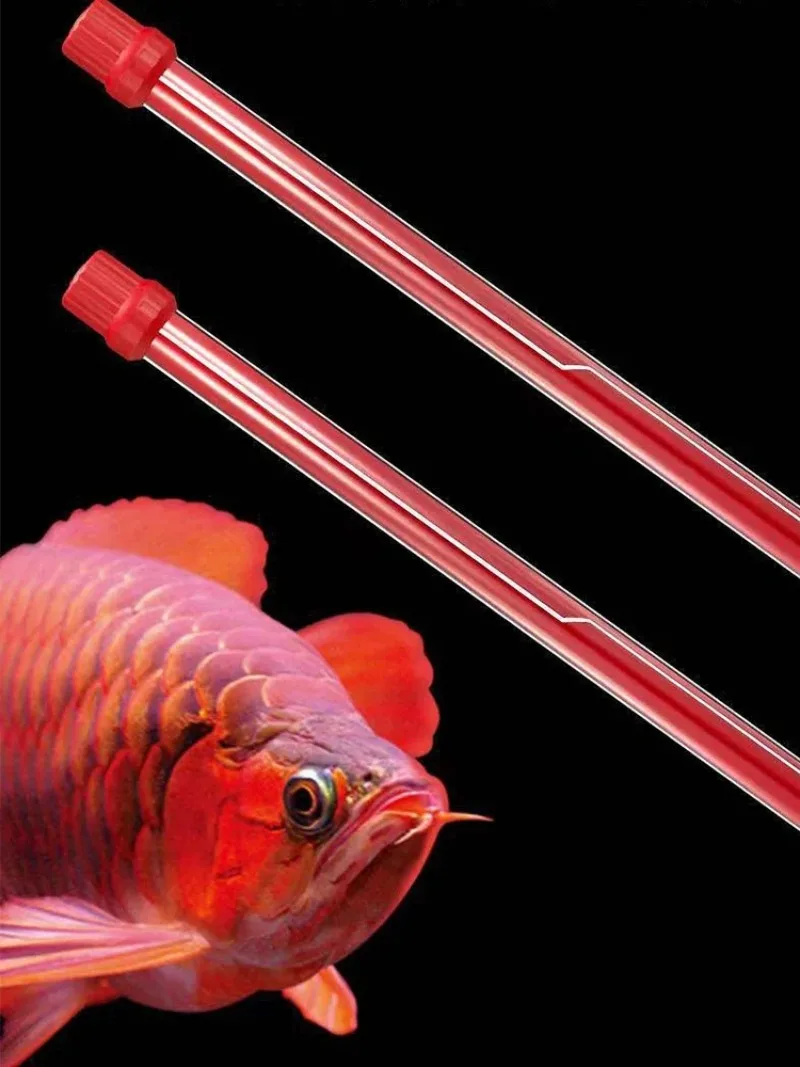 

Arowana Fish Tank Light Color Lure T8 Glass Aquarium Lamp For Ornamental Fish Lighting Fixture, White Red 6700K,15000K,98-158cm