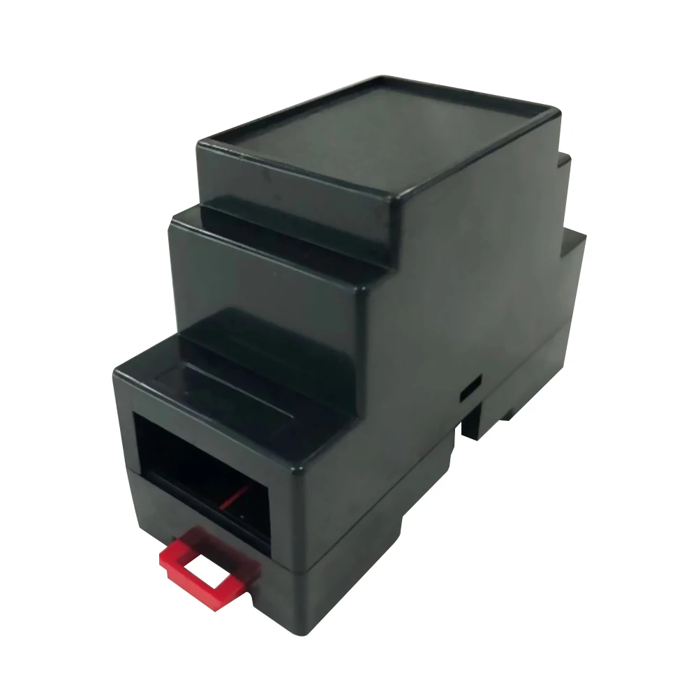 

1PC DIN Rail PLC Junction Box Plastic Electronics Box Project Case 88x37x59mm 35-Rail Mounting Instrument Housing