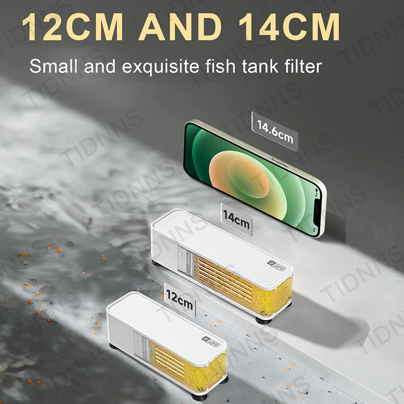 3in1 Aquarium Fish Tank With Built-In Circulating Filter Small Fish Tank Oxygen Production Silent Filtration Water Pump