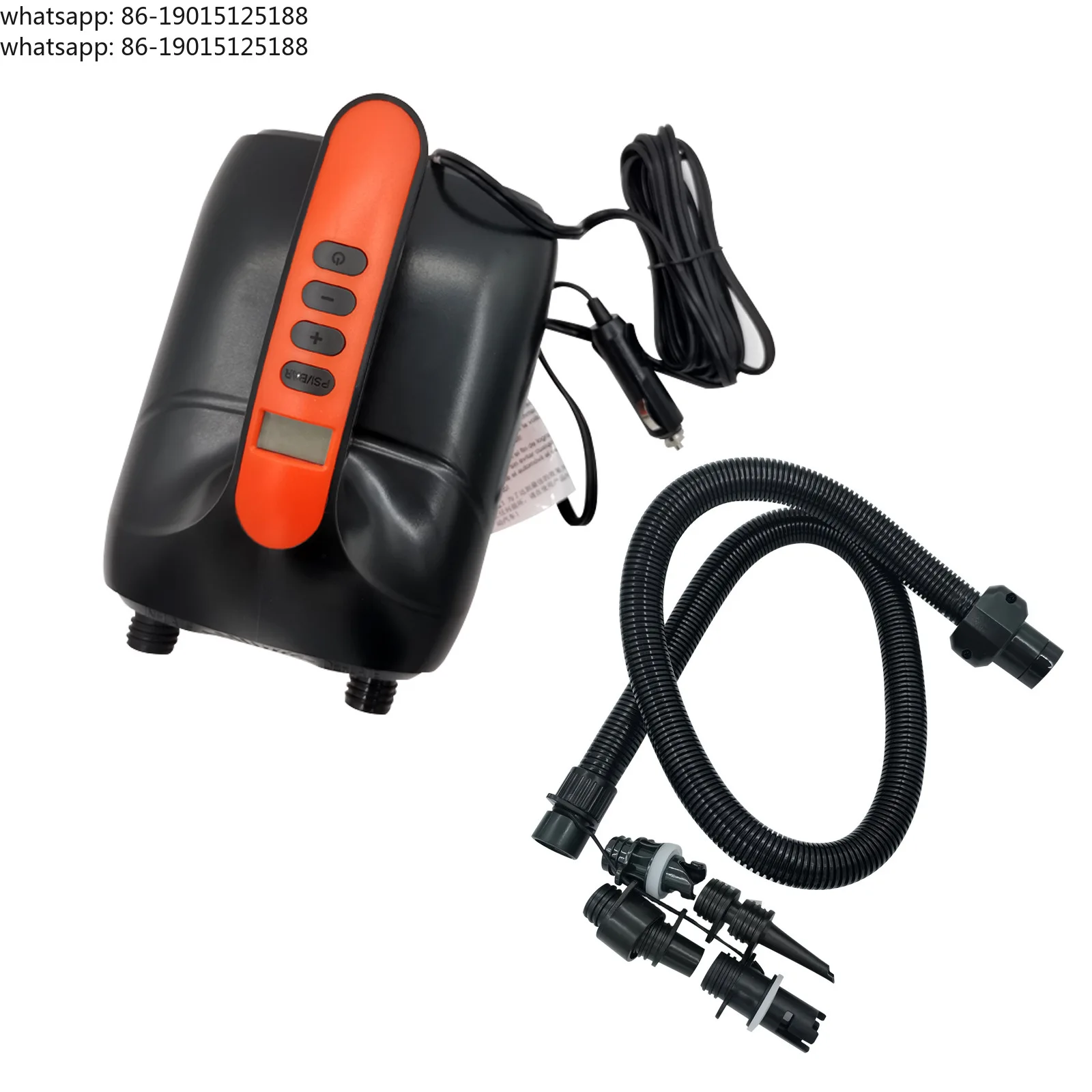 Bidirectional electric air pump inflatable tent 12V car mounted electric pump rubber boat inflation