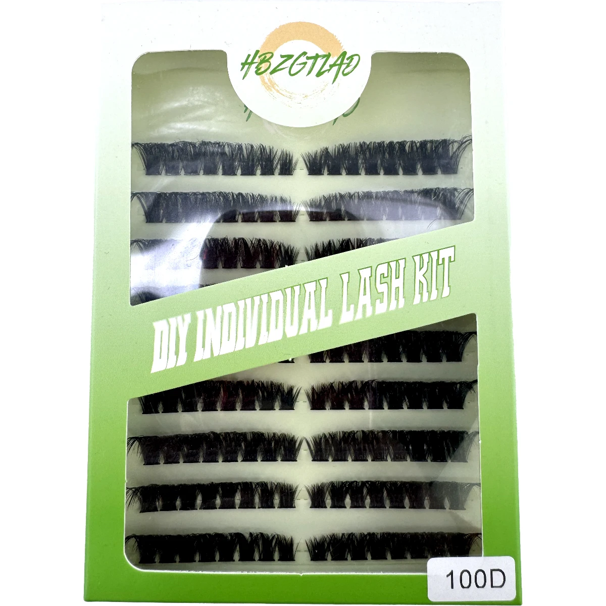 HBZGTLAD 9-Row Fluffy Curl Eyelash Bundle Extension 60D/80D Left/Right Cat Eye Eyelash Extension eyelashes