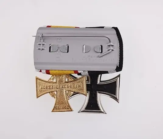 WWI German Medal Bar Ribbon Bar 2R union Reproduction 1914 Honour Cross for Heroic Deeds - view 3