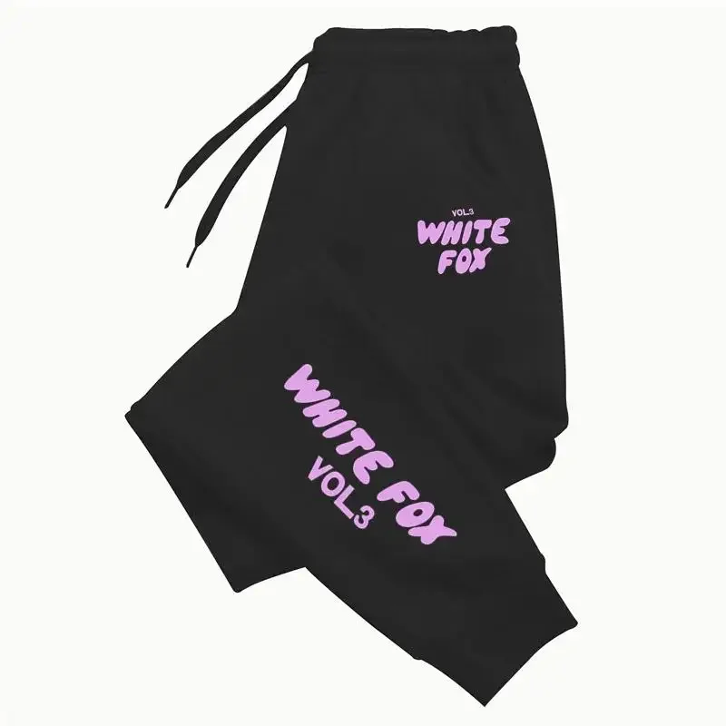 

White Fox MenPants Autumn Winter Men Women Running Pants Joggers Sweatpant Sport Casual Trousers Fitness Gym Fleece Tracksuits