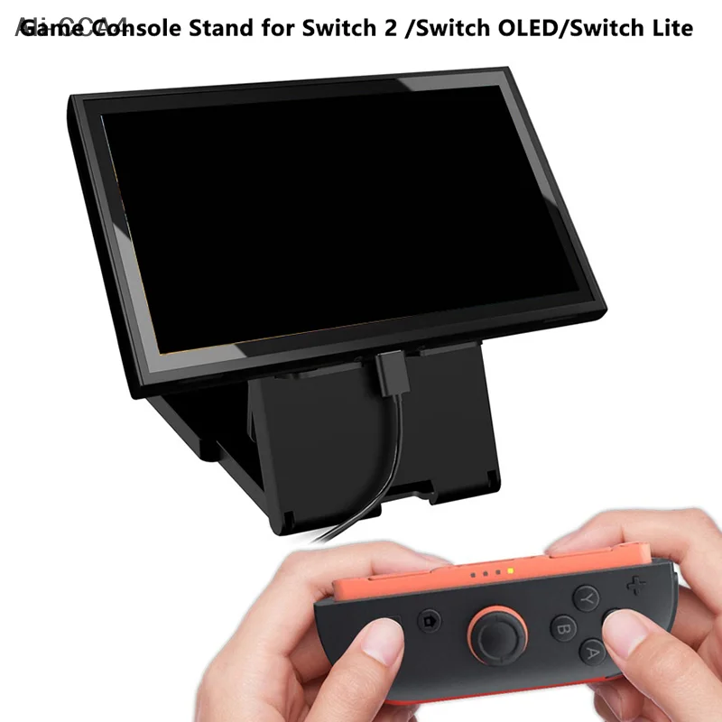 For Switch 2 Lite OLED Game Console Or 5 Game Card Storage Foldable Bracket Display Rack For Kindle E-reader Phone Holder Stand