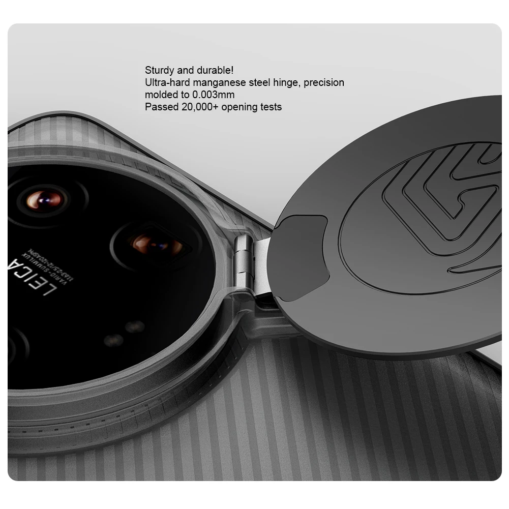 حافظة لهاتف Xiaomi Mi 14 Ultra 5G Nillkin CamShield شفافة سوداء مع حافظة كاميرا منزلق لهاتف Mi14 Ultra غطاء العدسات