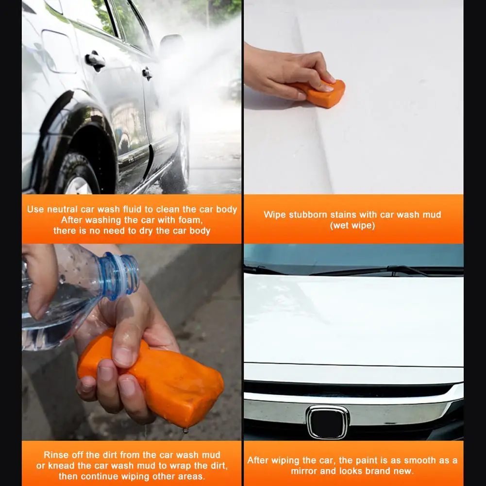 Car Wash Magic Clay Bar Auto Paint Surface Stain Iron Powder Cleaning Mud Auto Clean Dirty Remover with Box Car Accessories 1PCS view 6