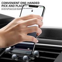 Car Air Vent Phone Mount Universal Gravity Car Phone Holder For 4.7-7 Inch Mobile Phone Shockproof GPS Clip Smartphone Stand