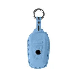 Italy Super Suede For BMW F20 F30 F31 F34 F32 F36 G20 G30 F10 F11 F07 G11 X1 X3 F25 X4 F26 X5 F15 X6 F16 X7 I3 M3 Key Case Cover