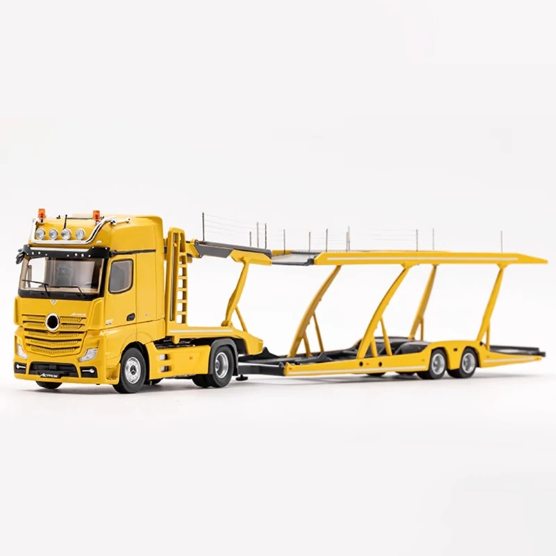 

GCD 1:64 Scale Actros Double-decker Transport Trailer Flatbed Truck Alloy Car Model Boy Collectibles Souvenirs Gifts Display