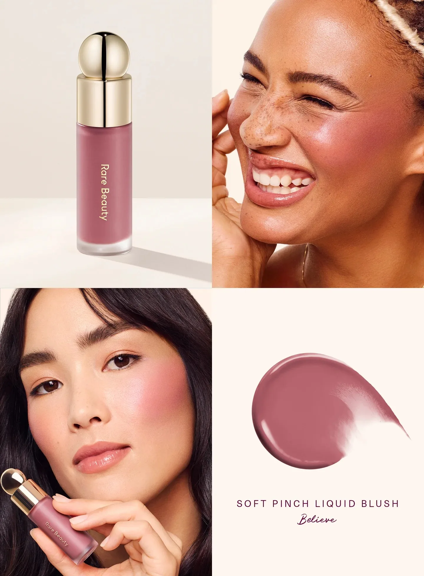 Zeldzame schoonheid Soft Pinch getinte lipolie Vlek Lipgloss Delight Hope Happy Wonder Vloeibare Blush Make-up Cosmetica Gezicht Oog Blusher