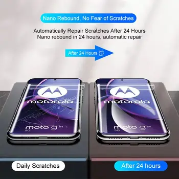 適用於摩托羅拉 G85 G55 G14 G53 G73 G72 G82 G32 G45 G35 G60 G20 G52 G51 G34 G22 G14 5G MOTO G75 的 4 合 1 水凝膠膜螢幕保護膜 8 最佳銷售 摩托羅拉 G51 5G - №8
