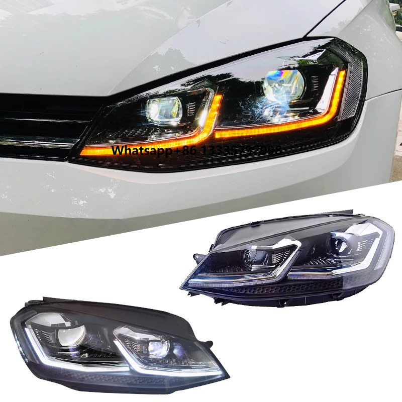 

For’Volkswagen Golf 7 Accessories VW Headlight LED Front Light 2013 2015 2018 2020 Upgrade Gti Golf Mk 7 Headlight Led Head Lamp