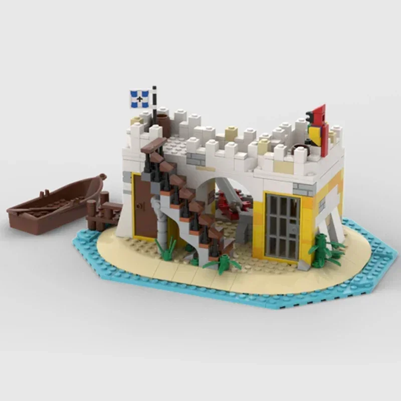 Pirate War Model Moc Building Bricks Empire Twin Cannon Castle Technology Modular Blocks Gifts Christmas Toys DIY Sets Assembly