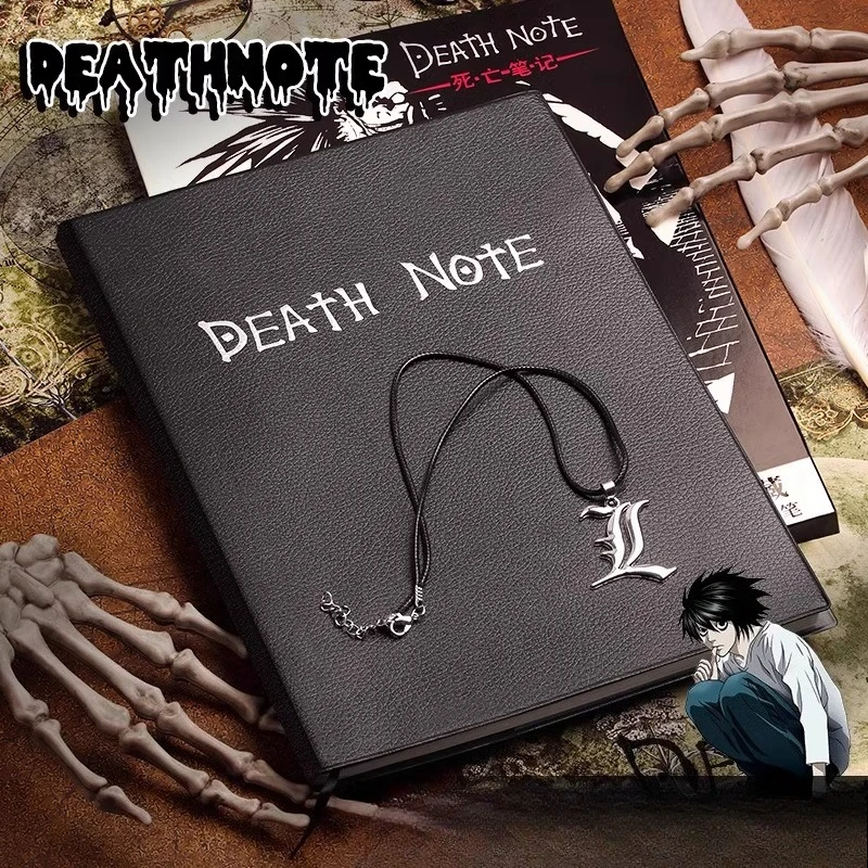 Death Note Notebook PU Leather A5 B5 Size Anime L Light Yagami