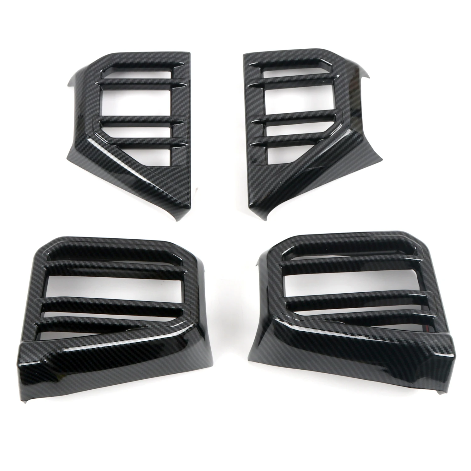 For Toyota Tundra 2022 2023 2024 Car Accessories ABS Plastic Interior Middle Console Air Vent Outlet Cover 4pcs LHD! RHD!