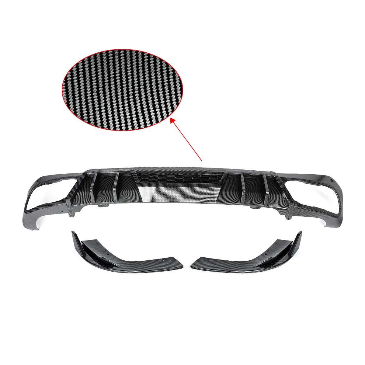 المصد الخلفي الناشر سبويلر لسيارات BMW X5 G05 2019 2020 2021 2022 2023 2024 الكربون نظرة الذيل الناشر الوفير م نمط الأداء #4