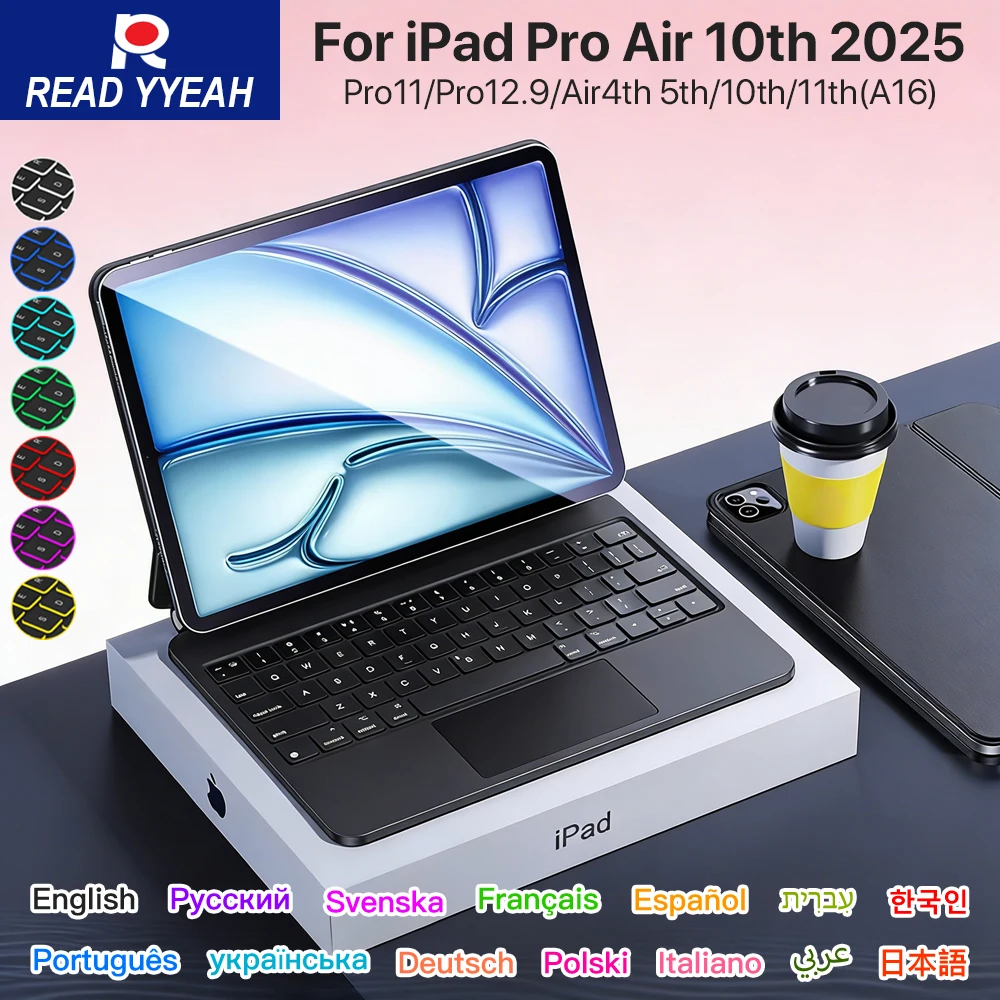 

Волшебная клавиатура с беспроводной связью Bluetooth для iPad Pro 11-дюймовый чехол для iPad Pro 11 Air 4 Air 5 10,9 для iPad Чехол 10-го поколения
