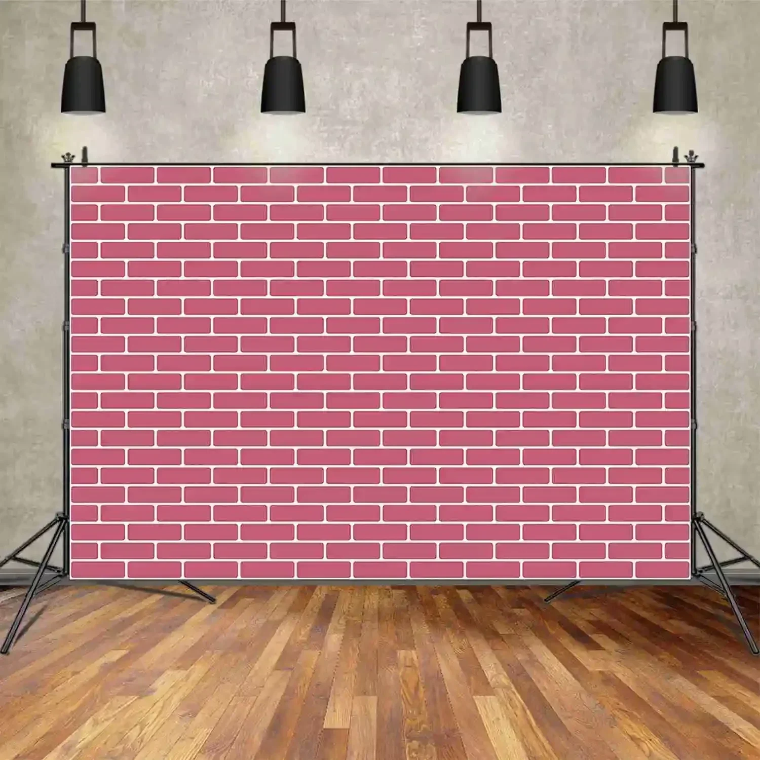 MOON.QG White Red Brick Wall Photo Backdrop Product Photography Props Birthday Party Decorations Background Studio Wallpapers