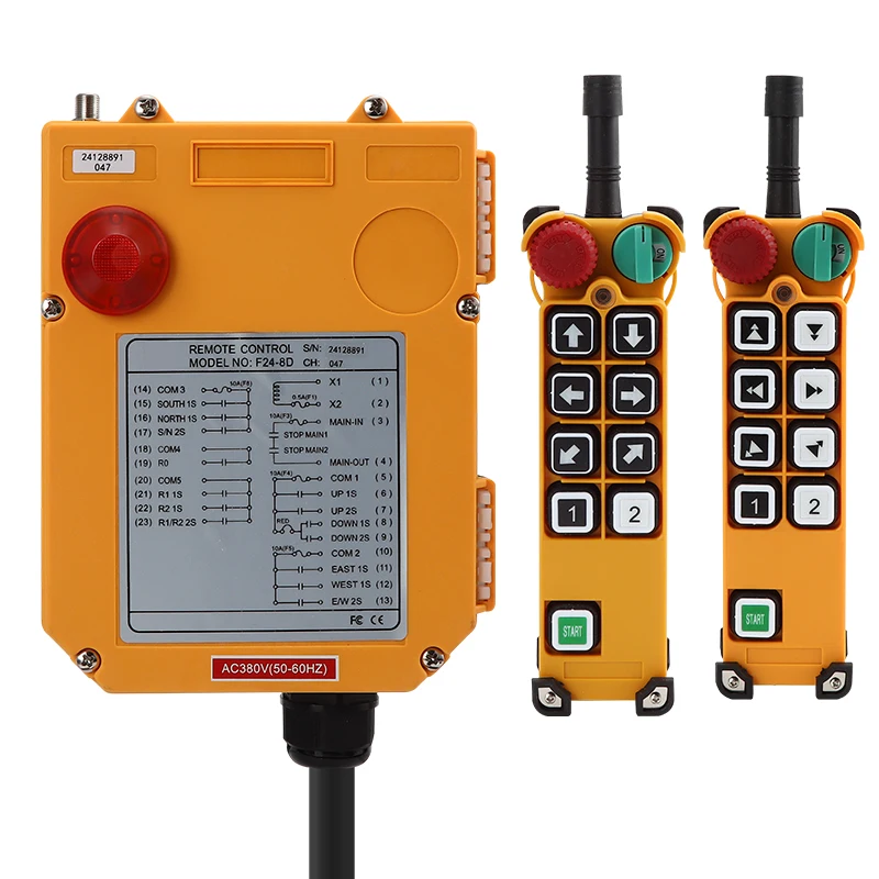 

F24-8S Industrial wireless lifter driving remote control F24-8D Single speed Dual speed