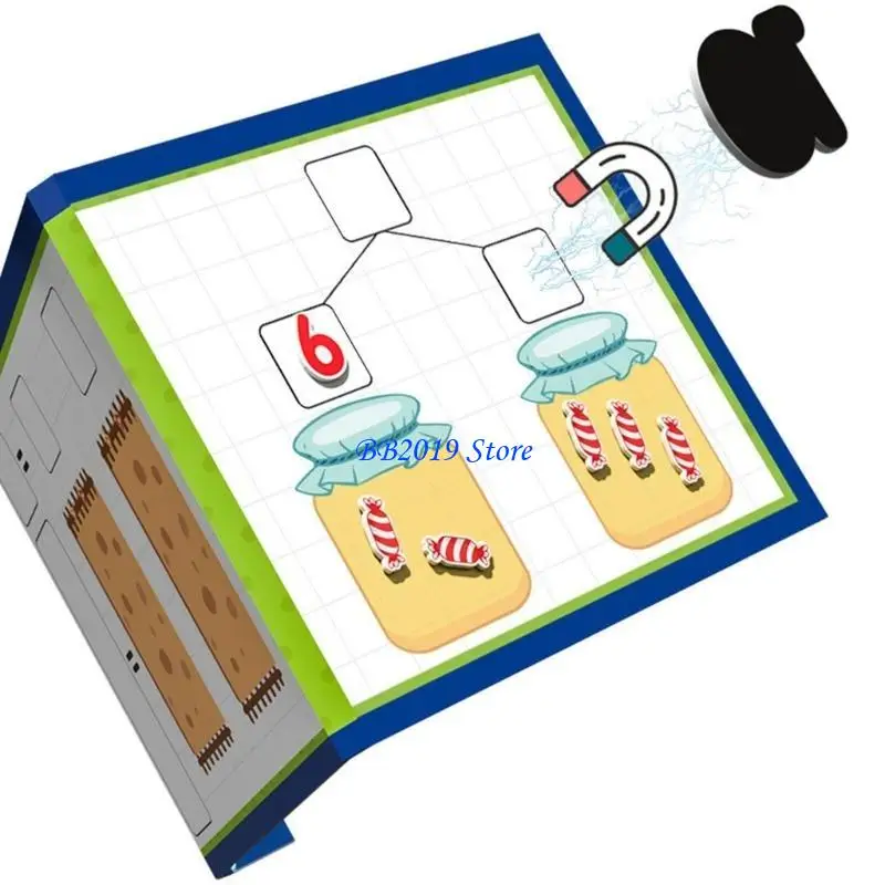 Q0KB Learning Teaching Aids Book Math Puzzle Toy for Preschooler Addition Subtraction Kids Learning Toy