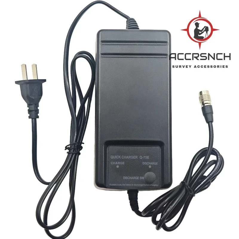 ACCR High Quality Q75E Q-75E Charger Compatible BC-65 /BC-80 Battery for Nikon Total Stations EU/US Plug 4PIN Q75E Charger