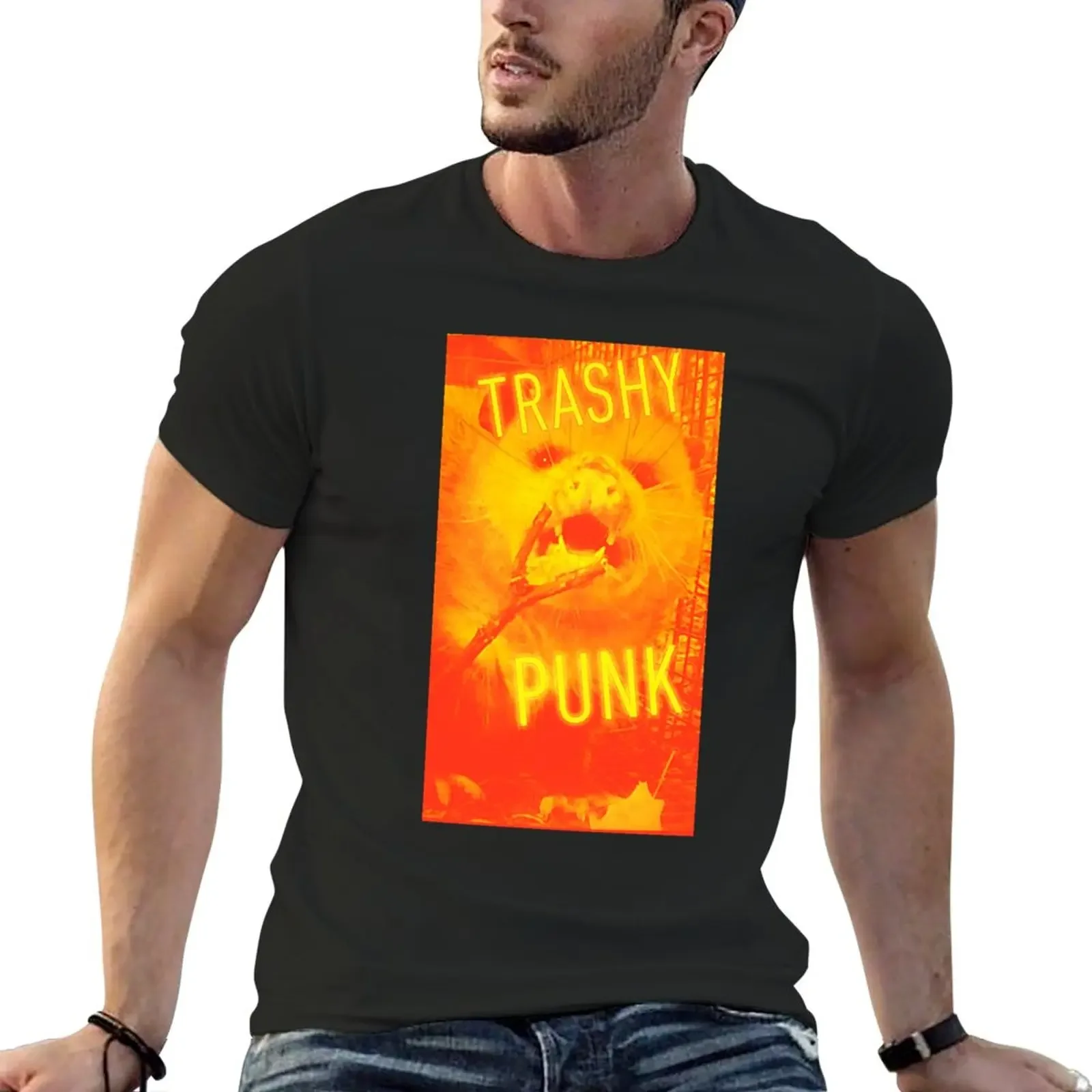 Trashy Punk - Orange T-Shirt cute clothes plain quick drying Men's t-shirts