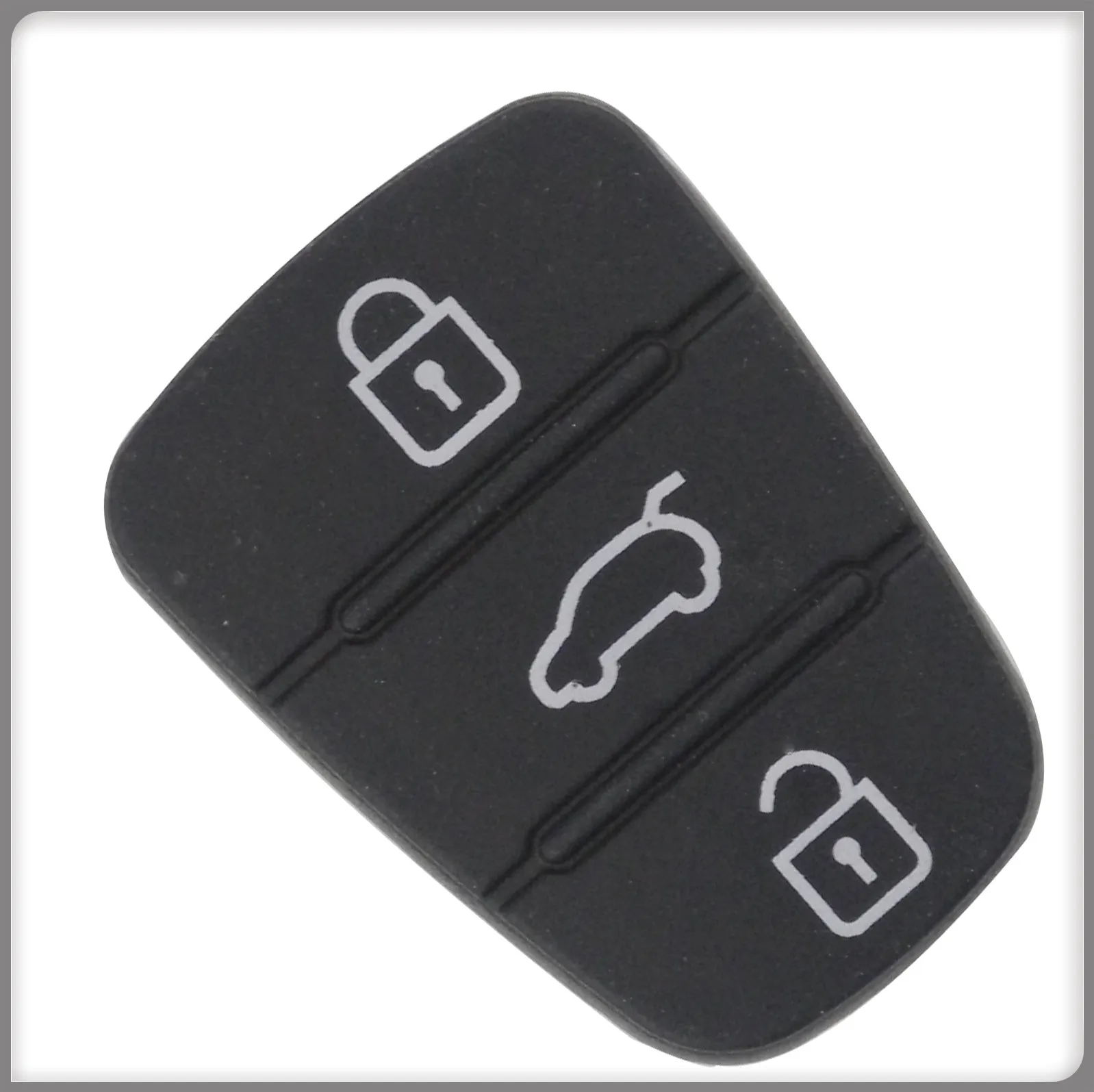 jingyuqin 3 Buttons New Replacement Rubber Pad Flip Folding Car Remote Key Shell For Hyundai I30 IX35 Kia K2 K5 Cover Case