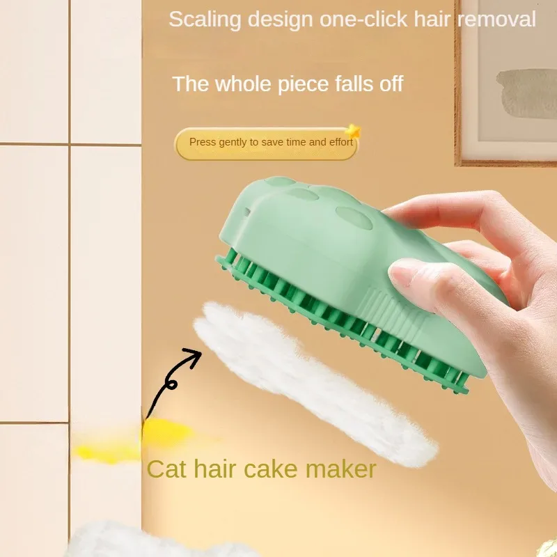 Water Spray Cat Comb Steamy Brush Dog Massage Comb Built-in Electric Silicone Pet Hair Removal Grooming Brush Cat Accessories