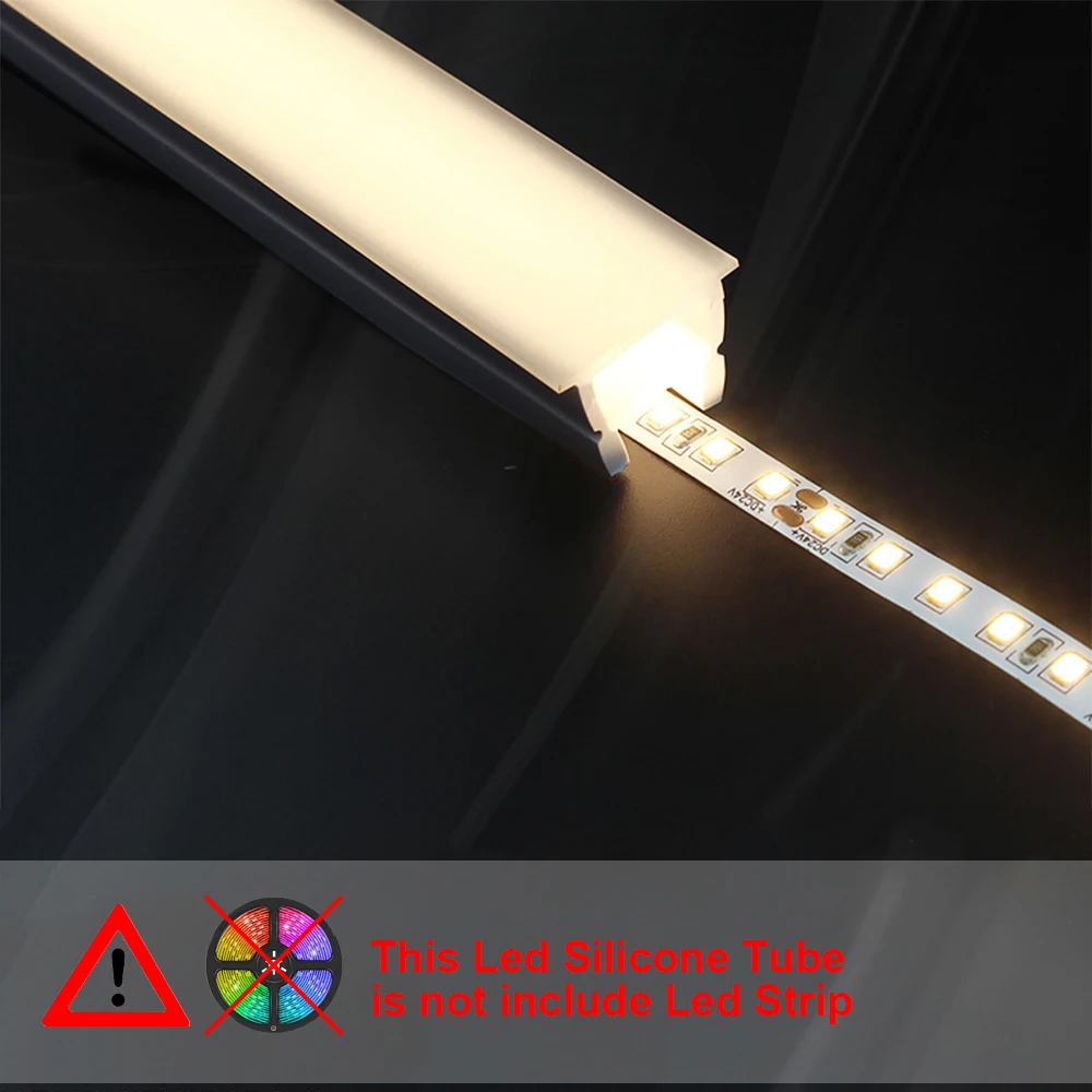 Recessed Silicone Tube LED Neon Light Flexible Rope Removeable Waterproof Covering Tube Garden Lamps Outdoor Decor Strip Light