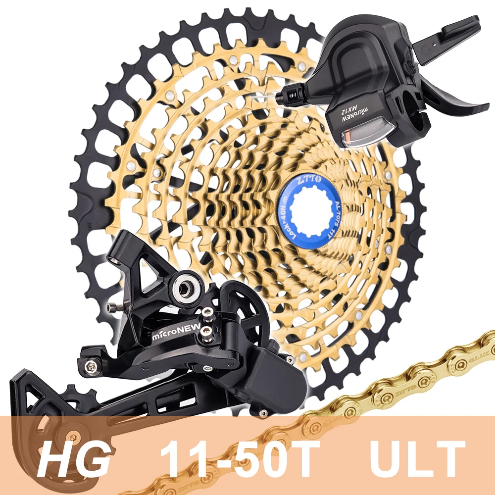 自転車シフターとリアディレイラー,12スピードセット,1x12キット,12 s