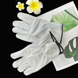 Gants de sécurité en cuir véritable pour hommes et femmes, doigt complet, travail de jardinage, réparation mécanique, soudeur, nouveau, 2022