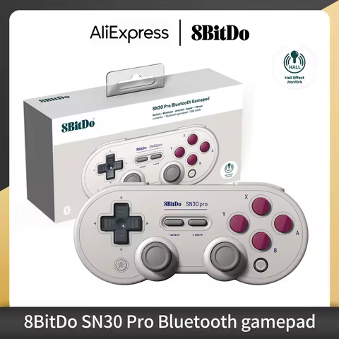 8Bitdo SN30 Pro Bluetooth Wireless Gaming Controller with Hall Effect for Switch 2 MacOS Android Raspberry Pi Windows Steam Deck