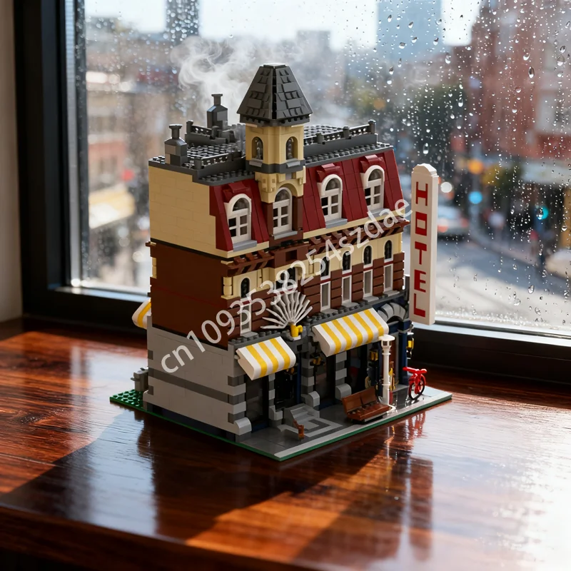 

2335pcs MOC Caf Non Corner Standalone Modulared Model Building Christmas Gift Blocks Toy Architecture Assemble DIY Creative Idea