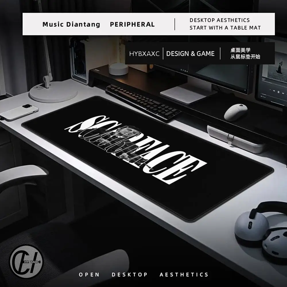 Scarface Alonso "Tony Montana" Movie Design Gaming Mouse Pad - Non-Slip Rubber Base, Smooth Surface, Desk Mat for PC, Office