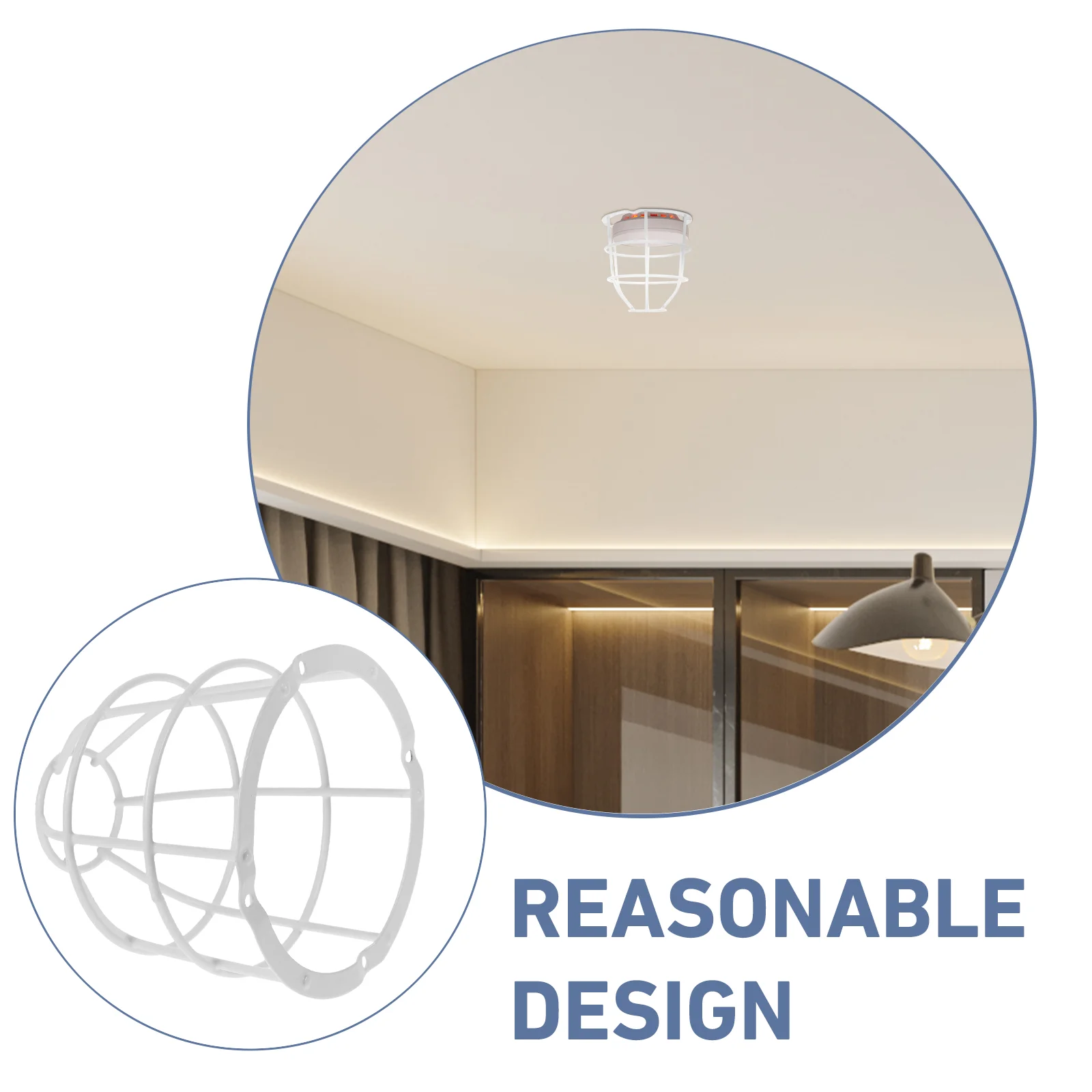 Protector de humo de pared, cubierta protectora de Metal