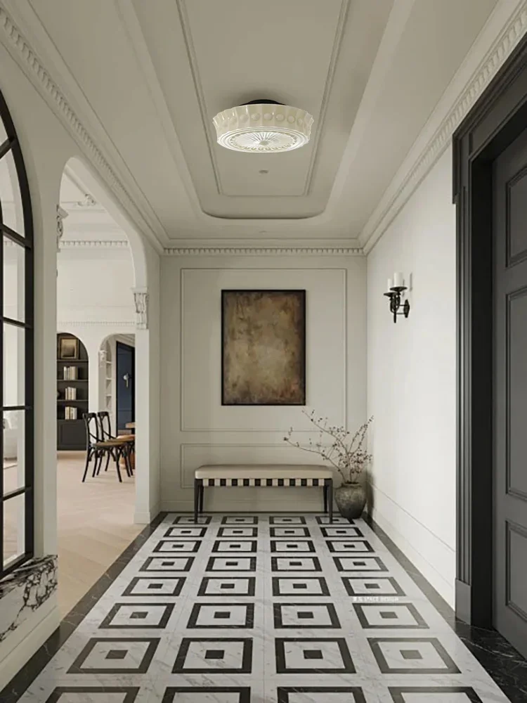 Lâmpada de teto de vidro com lâmpada E27 Downlight montado em superfície para quarto e sala de estar