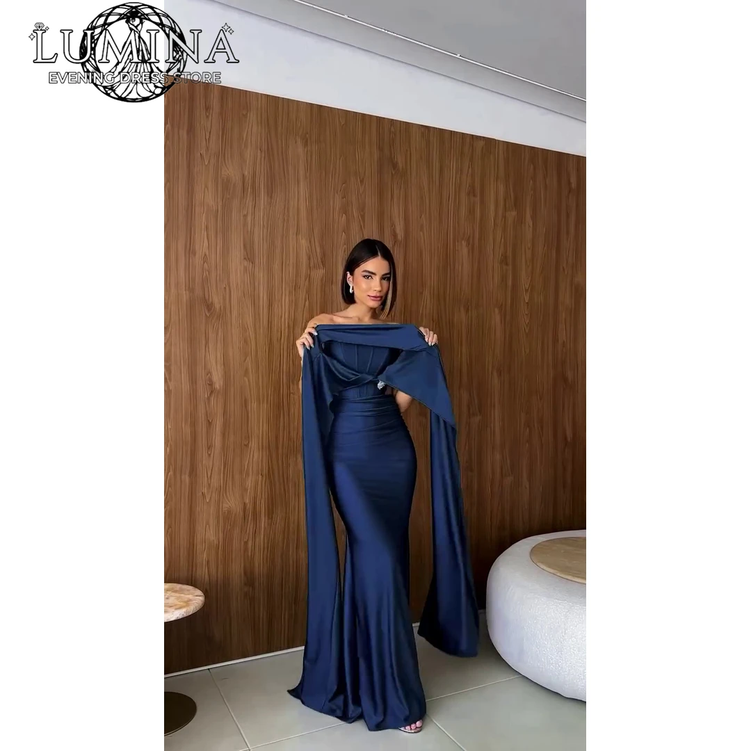 

Lumina Ribbon Women's Evening Dresses for Special Occasions Fishtail Skirt Wedding Dresses and Evening Luxury Dress Dubai Prom