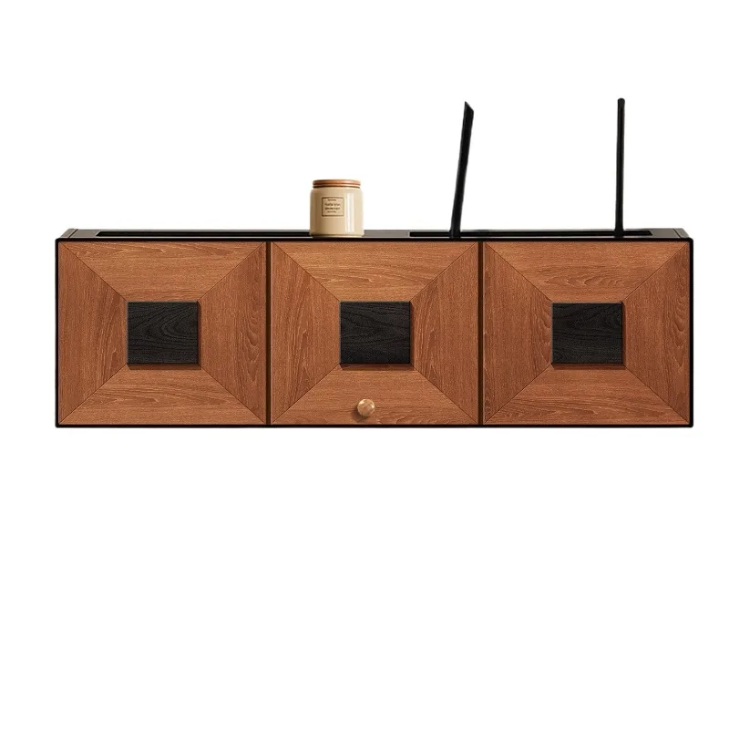 صندوق منظم راوتر واي فاي مع حامل على الحائط، خزانة إدارة الكابلات متعددة الأغراض لـ ModemHome OfficeCord Hider، غطاء مهوية #4